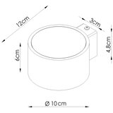 Sollux Stenska svetilka MODO 1 rdeča Gx53, (5000284913) | Shoptok.si