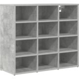 vidaXL Omara za čevlje Betonsko siva 52.5 x 30 x 50 cm Konstruiran les | Shoptok.si