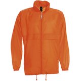  VJETROVKA S KAPULJAČOM ZIP UNISEX B&C SIROCCO NARANČASTA S Cene