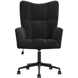  Stolica za opuštanje crna baršunasta | shoptok.hr