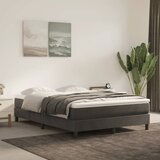 Maison Chic Posteljni okvir - Dvoposteljna postelja - Zakonska postelja brez vzmetnice temno siv 140x200 cm žamet-J12971, (21768854) | Shoptok.si