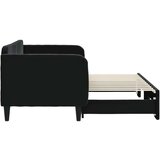 vidaXL dnevni krevet na razvlačenje crni 80 x 200 cm baršunasti | shoptok.hr
