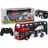  Autobus na kat na daljinsko upravljanje Double Decker - crveno/crni | Shoptok.si