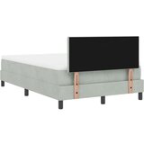 vidaXL Zložljivo Posteljno Dno z Blazino Svetlo Sivo 120x200 cm Žamet | Shoptok.si