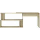  Kutni radni stol boja hrasta 200x50x76 cm od konstruiranog drva | shoptok.hr