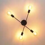  LED Plafonski luster CAMBRIDGE 4xE27/8W/230V crna | Eponuda.com
