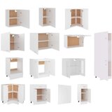 vidaXL 14-dijelni set kuhinjskih ormarića bijeli od iverice | shoptok.hr