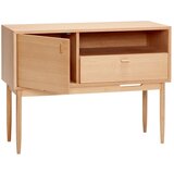 Hübsch Visoka komoda u dekoru hrasta u prirodnoj boji 100x75 cm Cube – Cijene