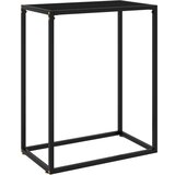 Maison Chic konzolna miza - miza ob steni črna 60x35x75 cm kaljeno steklo, (21786482) | Shoptok.si