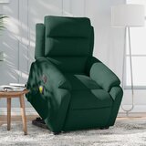  Masažni naslonjač na podizanje tamnozeleni baršunasti | shoptok.hr