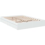  Posteljni okvir s predali bel 160x200 cm inženirski les | Shoptok.si