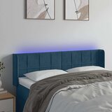  LED uzglavlje tamnoplavo 147x16x78/88 cm baršunasto | shoptok.hr