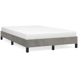  Okvir za krevet bez madraca svjetlosivi 120x190 cm baršunasti | shoptok.hr