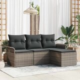  Set sofe s jastukom 4 pcs Siva poliratan | shoptok.hr