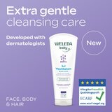 Weleda Baby Derma balzam za či&amp;scaron;ćenje za umirenje vlasi&amp;scaron;ta 200 ml Slike