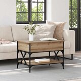 vidaXL Klubska miza Umetni hrast 70x50x50cm Konstruiran les | Shoptok.si