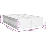 Okvir za krevet bez madraca crni 160x200 cm od tkanine | shoptok.hr