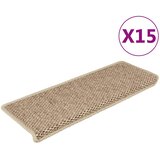  Samoljepljivi otirači za stepenice 15kom 65x21x4cm boja pijeska | shoptok.hr