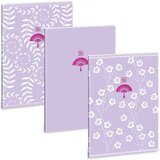 Ars Una Soft Touch Purple Spring kockasta bilježnica A/4 | shoptok.hr