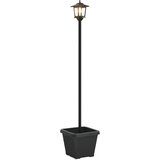vidaXL Sončna svetilka s korito with LED Bulb Črna 32 x 32 x 158 cm, (5000358793) | Shoptok.si