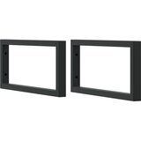  Zidna polica za umivaonik od čelika i masivnog bagremovog drva Smeđa 100 x 50 x 2 cm | Shoptok.si