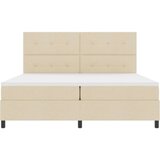  Posteljni okvir z vzmetnico Bež Tkanina 200 x 200 cm, (22067235) | Shoptok.si