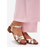 Zazoo Leather sandals on a delicate heel | shoptok.hr