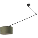 QAZQA Viseča svetilka črna z nastavkom 35 cm, zelena nastavljiva - Blitz I. | Shoptok.si