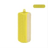 INF Tristranska silikonska krtača za hišne ljubljenčke za nežno nego in učinkovito čiščenje Yellow, (5000125365) | Shoptok.si