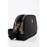 Dewberry 65316 Womens Adjustable 3 Compartment Shoulder Bag-BLACK | ePonuda.com