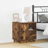  Noćni ormar Dimljeni hrast 50 x 34,5 x 50 cm. Konstruirano drvo | shoptok.hr