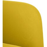 SOFA fotelja s naslonima za ruke žuta 54 cm baršunasta | Shoptok.si