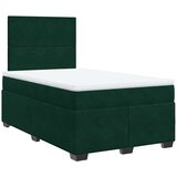  Krevet box spring s madracem tamnozeleni 120x190 cm baršunasti | shoptok.hr