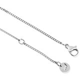Vuch Ženska ogrlica Zibella Silver s kopčom u obliku srca, 44 cm Slike