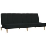  Kavč dvosed z ležiščem črno blago, (21038184) | Shoptok.si
