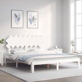  Okvir kreveta bez madraca bijeli 160x200 cm od masivne borovine | shoptok.hr