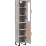 Visoka komoda siva sonome 34 5x34x180 cm od konstruiranog drva | shoptok.hr