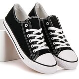 Shelvt Women's classic black sneakers Cijene