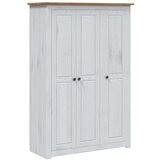 3 Ormar od borovine s vrata bijeli 118 x 50 x 171,5 cm Panama | shoptok.hr