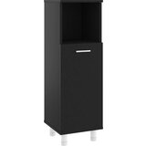 Maison Chic Kopalniška omarica - Kopalniški kabinet črna 30x30x95 cm inženirski les, (21794508) Cene