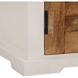 vidaXL Komoda bijelo-smeđa 55x30x73 cm od masivnog grubog drva manga | shoptok.hr