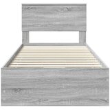  Okvir za krevet Siva Sonoma Inženjersko Drvo - Sivi hrast sonoma 90 x 200 cm | shoptok.hr