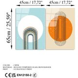 WALLXPERT dekorativna slika od kaljenog stakla (2 komada) uv 938 45 x 65 | ePonuda.com