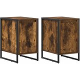  Noćni ormarić 2 pcs Dimni hrast 39,5 x 30 x 50 cm | Eponuda.com
