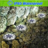 Solarne Lampe Disk Set 4kom 8dioda  Solarne Lampe Disk Set 4kom 8dioda Slike