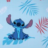 Jerry Fabrics Plava pamučna dječja plahta s gumom za krevet za jednu osobu Lilo & Stitch "Blue" – | shoptok.hr