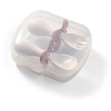 BabyOno Be Active Ergonomic Utensils for Children pribor Pink 12 m+ 2 kos Cene