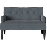  Chesterfield klupa Tamno siva 112 x 65,5 x 75 cm Baršun | Eponuda.ba