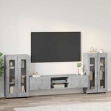  Set TV komoda FLORIN 3 kom. Betonski sivi Konstruirano drvo | shoptok.hr