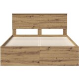  Okvir za krevet Umjetnička hrastovina 135 x 190 cm | shoptok.hr